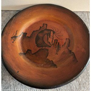 Vintage Mexican Pottery Plate Signed R. Galvin 9.5 inches # 500